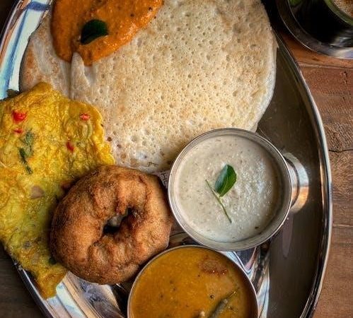 south indian breakfast menu list pdf